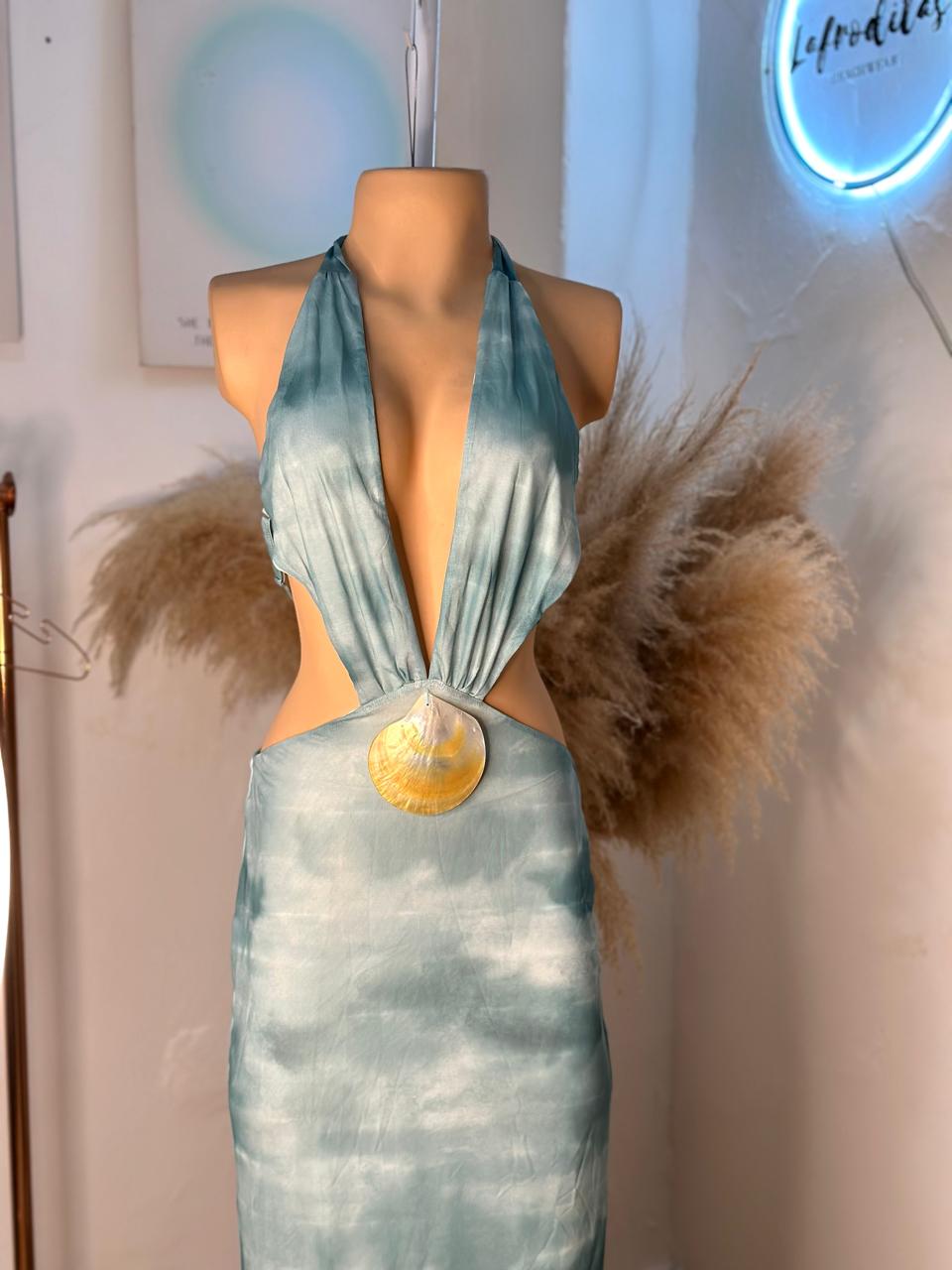 Vestido Mar Azul
