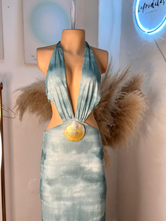 Vestido Mar Azul